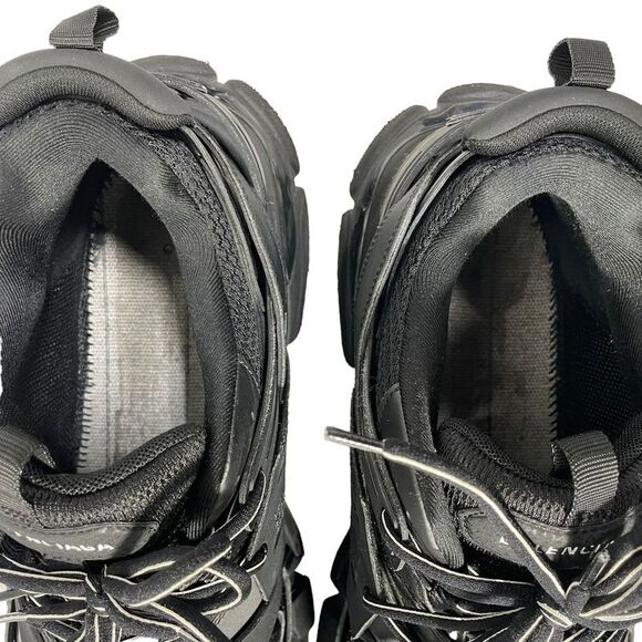 Balenciaga Track Lace-Up Sneakers in Black Polyurethane - Picture 6 of 10